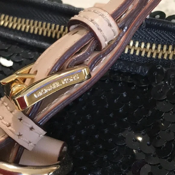 Michael Kors Black Sequin Tote Bag - Picture 3 of 8
